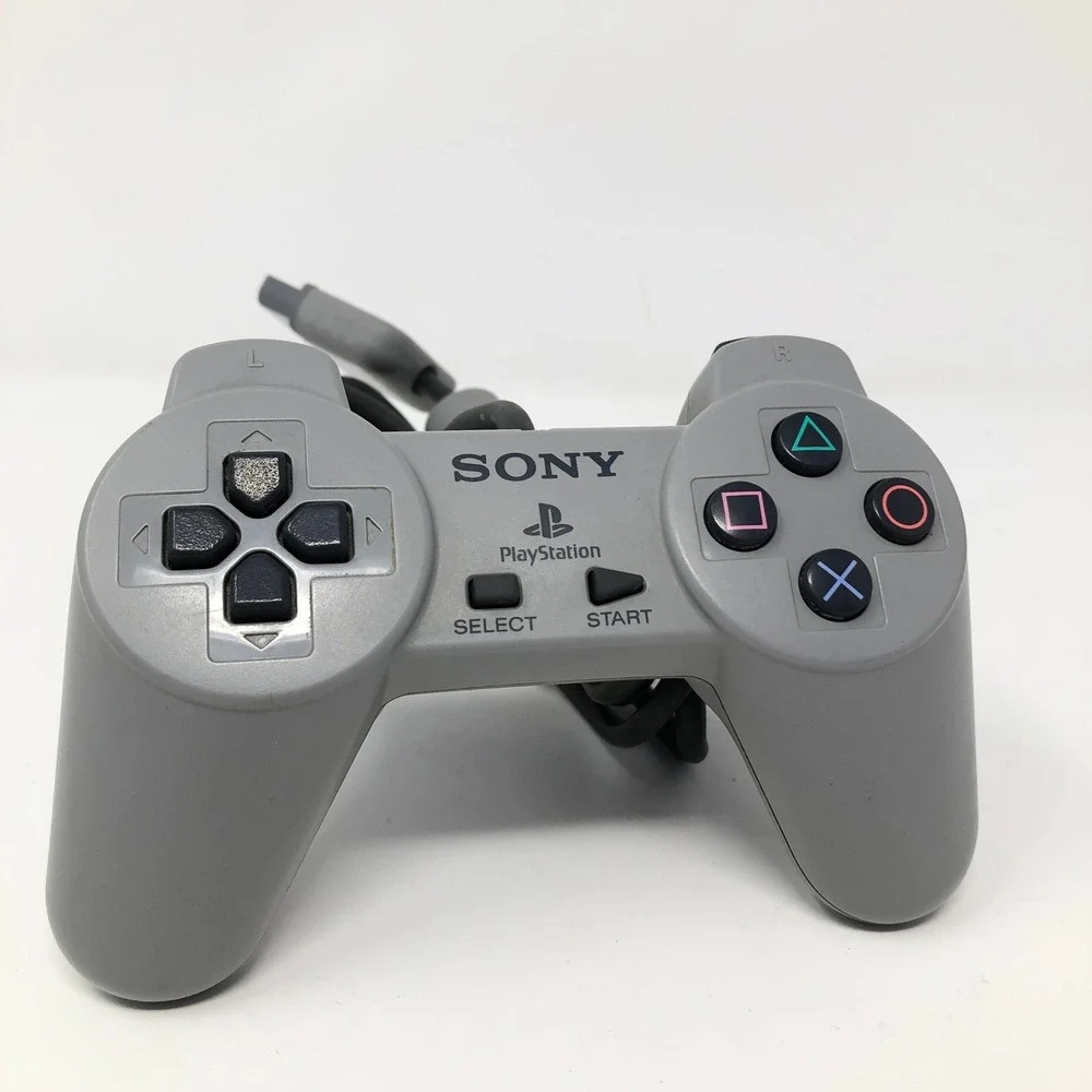 Sony SCPH-1080 Wired Game Controller Gray Tested Working